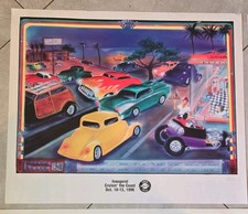 Cruisin' the Coast Collectible Car ORIGINAL POSTERS Lot of 2 (1996-1997) VGood picture
