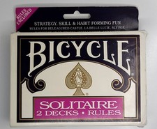 Bicycle Solitaire - Two Decks and Rules -  Decks 1991 picture