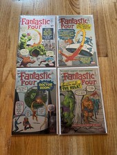 FANTASTIC FOUR FOIL FACSIMILE SET NM #1 #3 #5 #12 1st Dr Doom Hulk Marvel picture