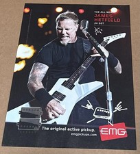 JAMES HETFIELD of METALLICA - EMG PICKUPS - 2011 Print Advertisement picture