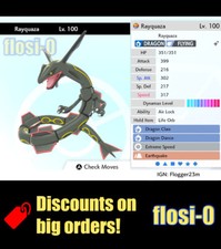 6IV Ultra Shiny Rayquaza Pokemon Sword and Shield (Square Shiny) picture
