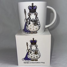 Herdy Her Majesty The Queen’s Platinum Jubilee Ltd Edition Mug-Coronation NIB picture