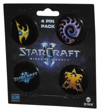 Starcraft II Wings of Liberty (2010) Jinx Video Game Button 4 Pin Pack picture