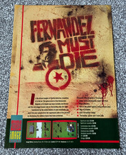 1988 Magazine ADVERT Spectrum Commodore Computer Game Fernandez Must Die Ad picture