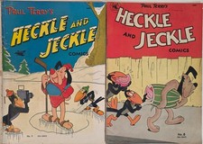 Paul Terry's HECKLE AND JECKLE Lot (2) #3 G/VG & 8 VG+  ANC 1952 Golden Age   picture