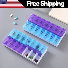 Weekly Daily Pill Box Organiser Tablet Medicine Storage Dispenser 7 Day Night picture