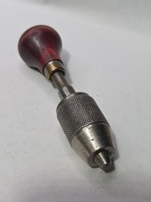 Antique Gunsmith Drill - Jewelers Non Crank Hand Drill  Closes Tight 4 1/2