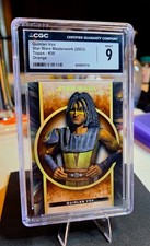 2022 Topps Star Wars Masterwork Quinlan Vos #30 Orange /25 SSP CGC 9 Mint picture