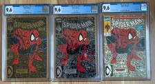 Spider-Man #1 1990 lot of 3 CGC Graded Comics Gold, Silver, Green CGC 9.6 picture