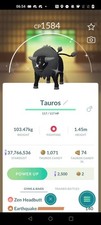 Pokémon Go Trade Shiny Paldean Tauros Combat Breed - 1 mill dust trade picture