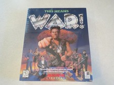 This Means War by MicroProse - Vintage PC CD-ROM Game - New Sealed 1995 Big Box picture