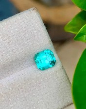 8 Ct+ Natural Brazil Blue Paraiba Tourmaline Loose Asscher Flawless Gemstone picture