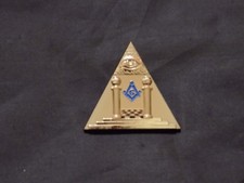 Masonic Altar Pillars All Seeing Eye Lapel Tac Pin Masonic Freemason NEW picture