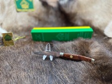 1977 Vintage Puma Bird Hunter Knife & Jacaranda Handles With Tag Mint G/Y Box A picture