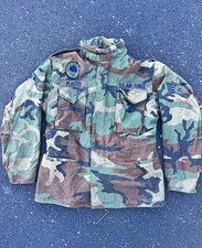 Vintage 1980s Alpha Industries 1986 Woodland M-65 Field Jacket Size Men M picture