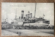Cpa Postcard - Ocean Liner Europe In Dakar Harbor picture