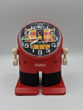 Vintage Casio Robot Clock AC-100 - Red No Stomp See Description  picture