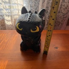 DreamWorks How to Train Your Dragon Toothless Ceramic Coin Bank 2015 Used picture