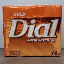 Vintage 1998 Dial Gold Antibacterial Deodorant Bar Soap Three 4.5oz Bars NOS picture