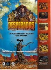 2001 Desperados Wanted Dead or Alive Video Game Real Vintage Print Ad/Poster picture