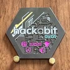 Hexagon Hackabit 0x01 Hello World Circuit Tech Geocoin Challenge Coin  1#39 picture