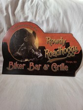 RARE Custom STURGIS sign Advertising Rowdy Roadhoggs Bar & Grille SD, U.S.A  picture