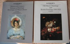 2- Sotheby's London Art Exhibits Sales Guides Watercolors/ Old Master Paintings picture