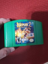 Rayman 2 the Great Escape Nintendo 64 N64 Game, Green, Vintage Tested Working picture