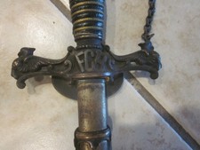 ANTIQUE FCB  KNIGHTS OF PYTHIAS CEREMONIAL SWORD w/ Scabbard picture