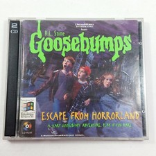 Goosebumps Escape from Horrorland PC 2 CD RL Stine 1996 DreamWorks Win 95 picture