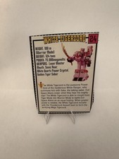 Vintage MMPR Power Rangers White Tigerzord #24 Toy Box Cut Out Card Bandai picture