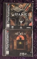 HEXEN & QUAKE 2 Sony PlayStation PS1 not complete Tested & Works picture