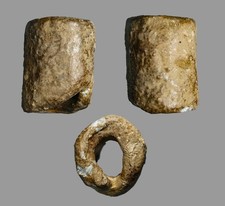 Ancient Judaean / Phoenician Two-Shekel Lead Barrel Weight, Circa 1st Century BC picture