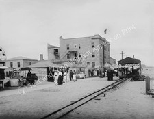 1910's Boardwalk, Salisbury Beach, Massachusetts Vintage Old Photo Reprint picture