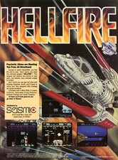 Hellfire Sega Genesis Classic Seismic Shmup Game Promo Ad Wall Art Print Poster picture