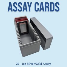 1oz Gold & Silver Bar Assay Card Box - 20 Slot - PAMP Valcambi Perth Mint picture