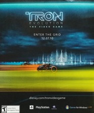 Tron Evolution 2011 Video Game Playstation Disney Full Page Color Ad picture