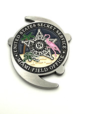 G13 U.S. SECRET SERVICE MIAMI FIELD OFFICE Federal Police CHALLENGE COIN picture