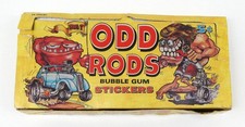 1969 Odd Rods Trading Cards/Stickers Display Box, Very Rare, Donruss picture