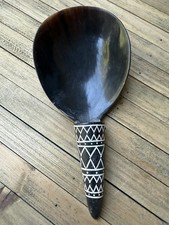 Modern Made Native American Indian Buffalo Horn Spoon picture
