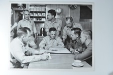 USS Nautilus North Pole Commander WR Anderson Officers Briefing c1950s Photo picture