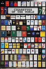 AD POSTER ~ Cigarettes of the World 2004 Pyramid Tobacco Packs 24x36