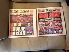 New York Post Trump Maga Square Garden / Nassau Crowd picture