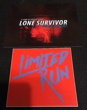 Lone Survivor Director's Cut Limited Run Games Post Card + Sticker - Rare Lot picture