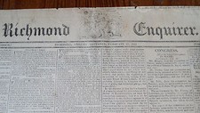 RICHMOND VIRGINIA ENQUIRER NEWSPAPER FEB. 17 1821 - MISSOURI COMPROMISE picture