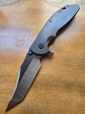 Rick Hinderer XM-24 20CV Tanto Bowie Hollow Regrind DLC Full Titanium Tri-Way picture