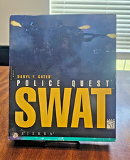 Police Quest SWAT PC Big Box Sierra 1995 Daryl F. Gates 4-Disc Complete CIB picture
