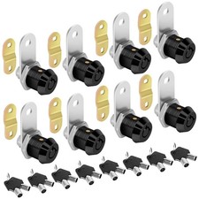 Toolbox Lock Cam Locks with Keys Black RV Storage Lock Keyed Alike,5/8 Inch 8... picture
