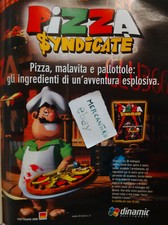 PIZZA SYNDICATE VIDEO GAME PC 2000 RARE ADVERTISING ADVERTISING ADVERTISING CLIPPING picture