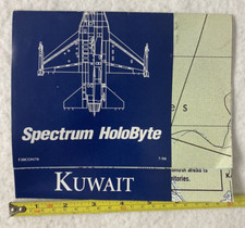 VINTAGE F-16 TACTICAL MAP,KUWAIT,PANAMA,F30CON70,7-94,23x17